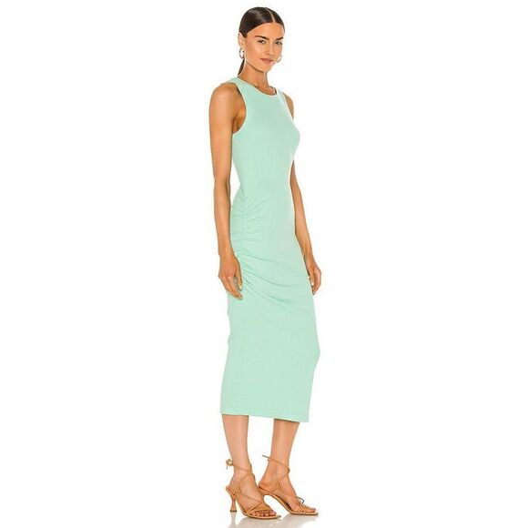 New. Michael Stars pale mint green midi dress with slit. Normally $119 - Picture 3 of 11
